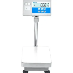 AE Adam Bodenwaage mit Hochanzeige und Einbaudrucker für Etiketten oder Barcodes 60 kg / Lesbarkeit 2 g
