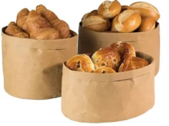 APS Brottasche -PAPERBAG- rund, Ø 17 cm x H: 11 cm, Schwarz