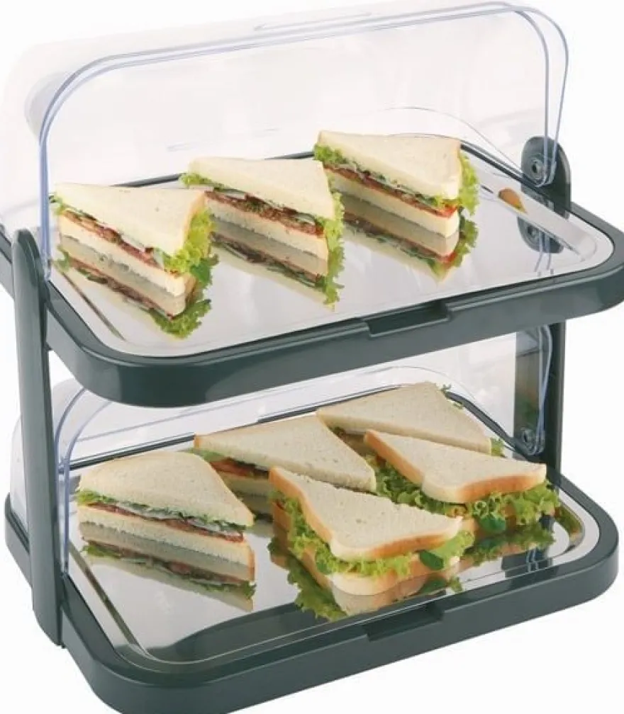 APS Buffet-Vitrine -DOPPELDECKER-44 x 32 cm, H: 44 cm