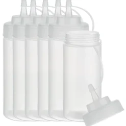 APS Quetschflasche, 6er Set, transparent, 490 ml