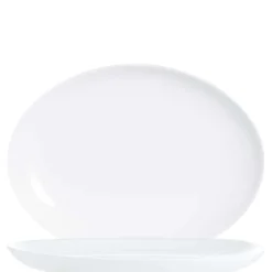 Arcoroc Evolutions White Platte oval 33 x 25 cm, weiß