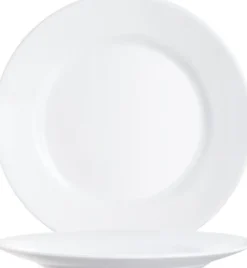 Arcoroc Restaurant White Teller flach 25,4 cm, weiß