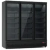 A&S Getränkekühlschrank 1600 Liter schwarz, 3 Klapptüren