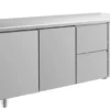 A&S Kühltisch -2 bis +8°C 1865x700x850mm mit 2x Türen und 1x zwei Schubladen (3TTZ)