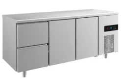 A&S Kühltisch -2 bis +8°C 1865x700x850mm mit 2x Türen und 1x zwei Schubladen (3ZTT)