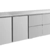 A&S Kühltisch -2 bis +8°C 2330x700x850mm mit 2x Türen und 2x zwei Schubladen (4TTZZ)