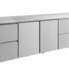 A&S Kühltisch -2 bis +8°C 2330x700x850mm mit 2x Türen und 2x zwei Schubladen (4ZTTZ)