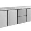 A&S Kühltisch -2 bis +8°C 2330x700x850mm mit 3x Türen und 1x zwei Schubladen (4TTZT)