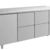 A&S Kühltisch -2 bis +8°C 1865x700x850mm mit 1x Tür und 2x zwei Schubladen (3TZZ)
