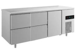 A&S Kühltisch -2 bis +8°C 1865x700x850mm mit 1x Tür und 2x zwei Schubladen (3ZZT)