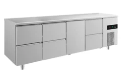 A&S Kühltisch -2 bis +8°C 2330x700x850mm mit 1x Tür und 3x zwei Schubladen(4ZZTZ)