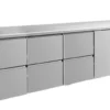 A&S Kühltisch -2 bis +8°C 2330x700x850mm mit 1x Tür und 3x zwei Schubladen (4ZZZT)