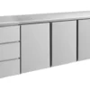 A&S Kühltisch -2 bis +8°C 2330x700x850mm mit 3x Tür und 2x drei Schubladen