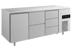 A&S Kühltisch -2 bis +8°C 1865x700x850mm mit 1x Tür, 1x zwei Schubladen und 1x drei Schubladen (3TZD)