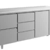 A&S Kühltisch -2 bis +8°C 1865x700x850mm mit 1x Tür, 1x zwei Schubladen und 1x drei Schubladen (3ZDT)