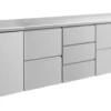 A&S Kühltisch -2 bis +8°C 2330x700x850mm mit 1x Tür, 2x zwei Schubladen und 1x 3 Schubladen (4TZDZ)