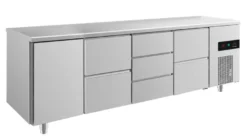 A&S Kühltisch -2 bis +8°C 2330x700x850mm mit 1x Tür, 2x zwei Schubladen und 1x 3 Schubladen (4TZDZ)