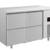 A&S Kühltisch -2 bis +8°C 1400x700x850mm mit 2x zwei Schubladen