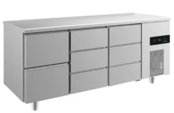 A&S Kühltisch -2 bis +8°C 1865x700x850mm mit 1x zwei Schubladen und 2x drei Schubladen (3ZDD)
