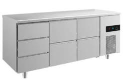A&S Kühltisch -2 bis +8°C 1865x700x850mm mit 2x zwei Schubladen und 1x drei Schubladen (3DZZ)