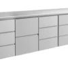 A&S Kühltisch -2 bis +8°C 2330x700x850mm mit 1x zwei Schubladen und 3x drei Schubladen (4DZDD)