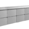 A&S Kühltisch -2 bis +8°C 2330x700x850mm mit 4x zwei Schubladen (4ZZZZ)