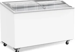 A&S Tiefkühltruhemit Glasschiebedeckeln, 397 Liter, 5 Körbe