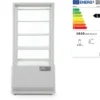 Aufsatz Vitrine schwarz 78 l Anti-Beschlag Höhe 966 mm