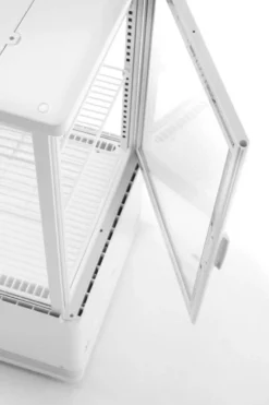 Aufsatz Vitrine schwarz 78 l Anti-Beschlag Höhe 966 mm