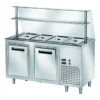 Ausgaben Kühltisch PROFI gekühlt B200 mit Flügeltüren 1500x700x890 - 4x GN 1/1