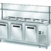 Ausgaben Kühltisch PROFI gekühlt B200 mit Flügeltüren und Glasaufsatz 2000x700x1400 - 5x GN 1/1