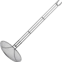 Back-/Fritierlöffel, hochglänzend, Stiellänge 27cm, Durchmesser 12cm