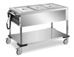Bain-Marie Wagen PROFI mit abnehmbarer Wanne 2x GN 1/1