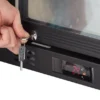 Barkühlschrank ECO 350 mit Klapptüren schwarz, LED Beleuchtung, unterbaubar
