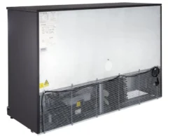 Barkühlschrank ECO 350 mit Klapptüren schwarz, LED Beleuchtung, unterbaubar