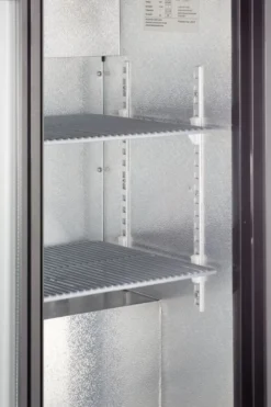 Barkühlschrank ECO 230 mit Schiebetüren schwarz, LED Beleuchtung, unterbaubar