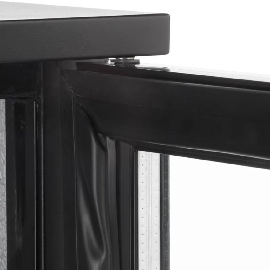 Barkühlschrank ECO 130 schwarz, LED Beleuchtung, unterbaubar