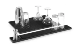 Barmatte Gummi schwarz 455x305x10 mm
