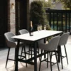barths Belfort Bartisch 160 x 80 cm - Anthrazit