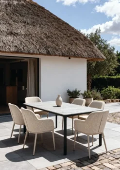 barths Belfort rechteckiger Dining-Tisch 210 x 90 cm - Anthrazit