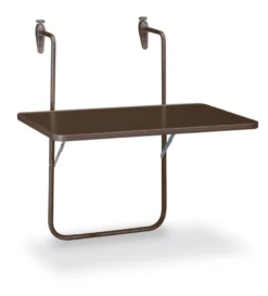 barths Boy – Balkonhängetisch 60x40 cm Braun