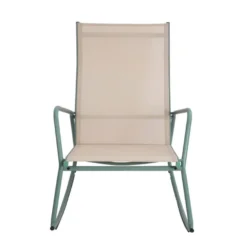 barths Brody Garten-Schaukelstuhl – Grün-Beige