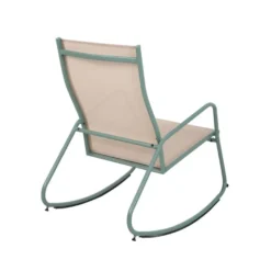 barths Brody Garten-Schaukelstuhl – Grün-Beige