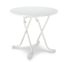 barths Dublin – Klapptisch rund 80 cm Weiß
