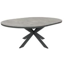 barths Fellow ausziehbarer Dining-Tisch 145/200 x 145 cm - Anthrazit