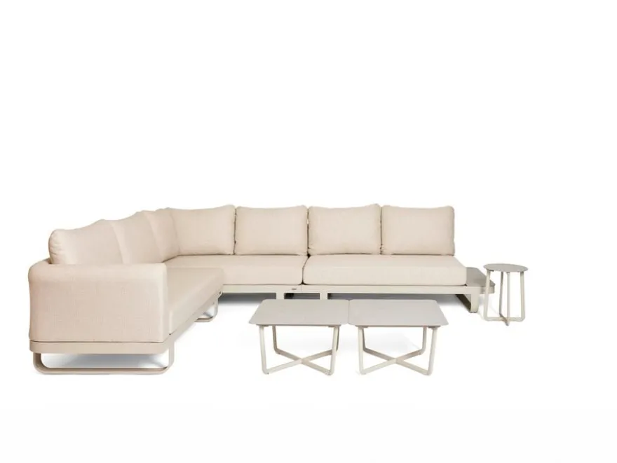 barths Fellow – Lounge-Set mit 3 Beistelltischen Sand