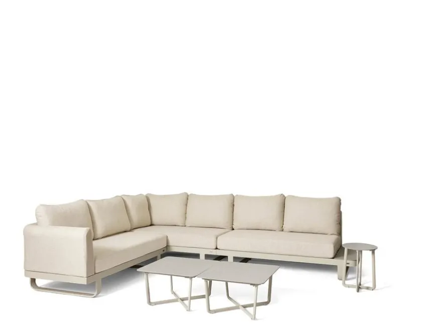 barths Fellow – Lounge-Set mit 3 Beistelltischen Sand