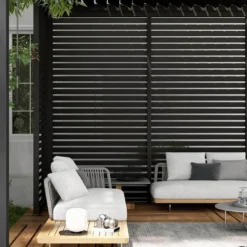 barths Louvre – Wand 113 cm (für breite 360 + 720cm) Anthrazit