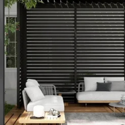 barths Louvre – Wand 93 cm (für breite 300cm) Anthrazit