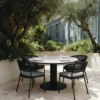 barths Porto runder Dining-Tisch Ø 150 cm - Anthrazit